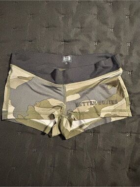BETTER BODIES Camo Performance Shorts - Olive/Gray